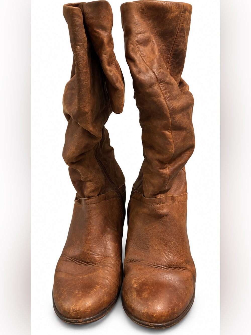 Steve Madden Brown Slouch Knee-High Heeled Boots